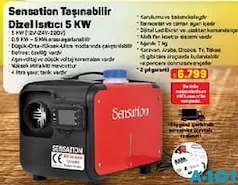 SENSATİON TAŞINABİLİR DİZEL ISITICI 5 KW fiyat ve kampanya bilgisi